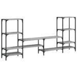 vidaXL TV skrinka sivá sonoma 206,5x28,5x95 cm kompozitné drevo – Obrázok 2