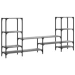 vidaXL TV skrinka sivá sonoma 206,5x28,5x95 cm kompozitné drevo – Obrázok 7
