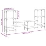 vidaXL TV skrinka sivá sonoma 206,5x28,5x95 cm kompozitné drevo – Obrázok 10