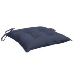 vidaXL Podložky na stoličku 6 ks námornícke-modré 40x40x7 cm – Obrázok 4