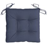 vidaXL Podložky na stoličku 6 ks námornícke-modré 40x40x7 cm – Obrázok 5