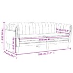 vidaXL Pohovka 2-miestna svetlosivá zamat – Obrázok 9