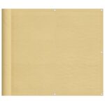 vidaXL Balkónová zástena piesková 90x600 cm 100 % polyester oxford – Obrázok 2