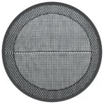 vidaXL Vonkajší koberec sivý Ø120 cm PP – Obrázok 2
