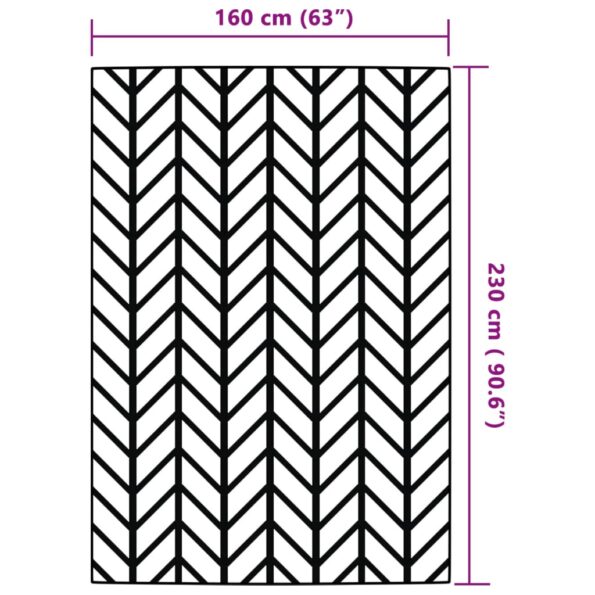vidaXL Vonkajší koberec sivý 160x230 cm PP – Obrázok 6
