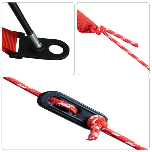 vidaXL Plážový stan sivý vodotesný – Obrázok 11