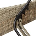 vidaXL Záhradné ležadlo s vankúšmi svetlosivé 114x205x73 cm polyratan – Obrázok 9