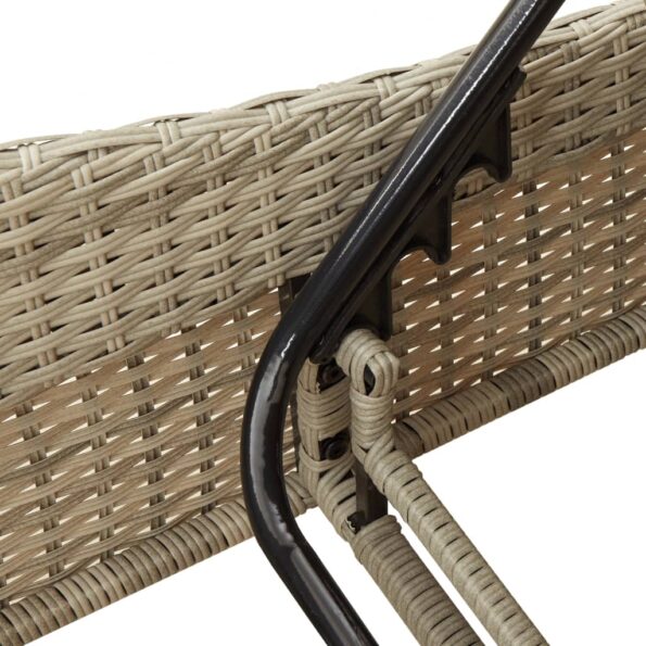 VXL8721012449176_g_en_hd_7.jpg vidaXL Záhradné ležadlo s vankúšmi svetlosivé 114x205x73 cm polyratan – Obrázok 9