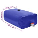 vidaXL Nádrž na vodu s kohútikom skladacia 100 L PVC – Obrázok 7