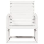 vidaXL Záhradná stolička biela 57,5x63x76 cm borovicový masív – Obrázok 4