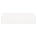 vidaXL Pieskovisko s krytom, biele 111x111x19,5 cm, borovicový masív – Obrázok 4