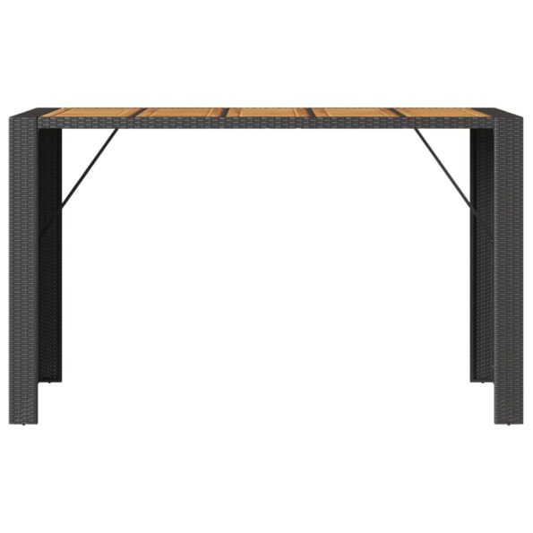 VXL8721012459564_g_en_hd_3.jpg vidaXL Záhradný stôl s akáciovou doskou čierny 185x80x110 cm polyratan – Obrázok 5