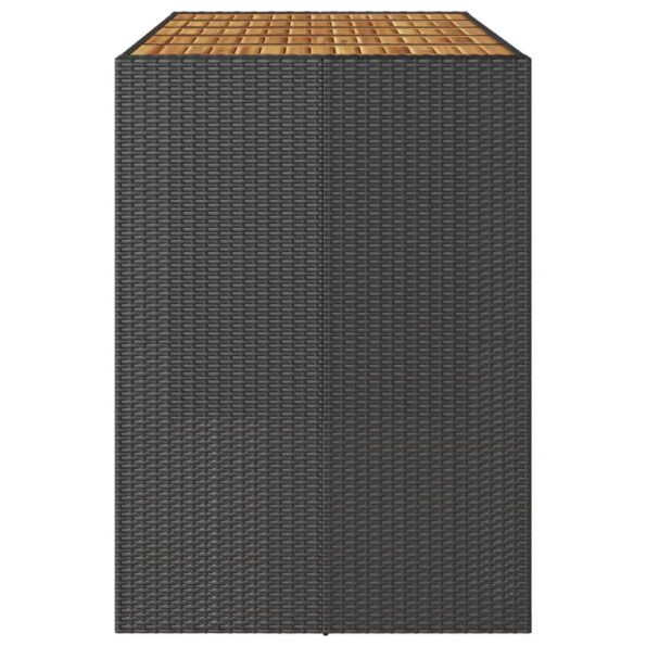 VXL8721012459564_g_en_hd_4.jpg vidaXL Záhradný stôl s akáciovou doskou čierny 185x80x110 cm polyratan – Obrázok 6