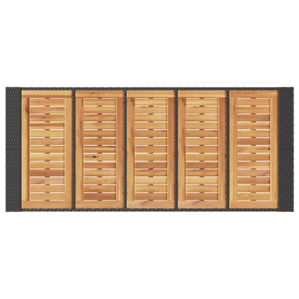 VXL8721012459564_g_en_hd_6.jpg vidaXL Záhradný stôl s akáciovou doskou čierny 185x80x110 cm polyratan – Obrázok 8
