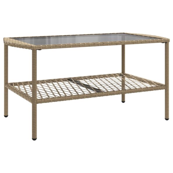 vidaXL 4-dielna záhradná súprava pohoviek s vankúšmi béžová polyratan – Obrázok 6