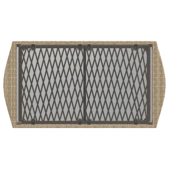 vidaXL 4-dielna záhradná súprava pohoviek s vankúšmi béžová polyratan – Obrázok 9