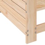 vidaXL Záhradná pohovka s opierkou ruky a vankúšom borovicový masív – Obrázok 7