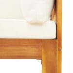 vidaXL 2-dielna záhradná súprava pohoviek s vankúšmi akáciový masív – Obrázok 8