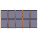 vidaXL 5-panelový paraván tmavomodrý 350x180 cm – Obrázok 4
