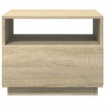 vidaXL Konferenčný stolík s LED svetlami dub sonoma 50x49x40 cm – Obrázok 7