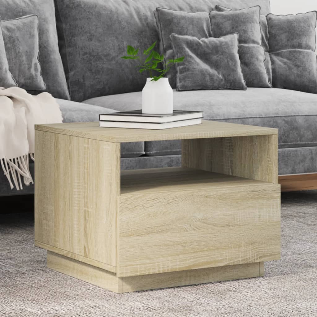 VXL8721012465978_m_en_hd_1.jpg vidaXL Konferenčný stolík s LED svetlami dub sonoma 50x49x40 cm – Obrázok 1