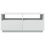 Konferenčný stolík vidaXL s LED svetlami biely 50x49x40 cm – Obrázok 7