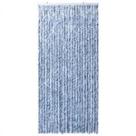 vidaXL Záves proti hmyzu, modro biely 100x200 cm, ženilka – Obrázok 3