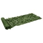 vidaXL Balkónová zástena s tmavozelenými listami 600x75 cm