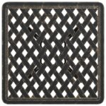 vidaXL Záhradný stôl bronzový 53x53x53 cm liaty hliník – Obrázok 8