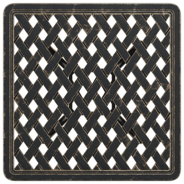 vidaXL Záhradný stôl bronzový 53x53x53 cm liaty hliník – Obrázok 8