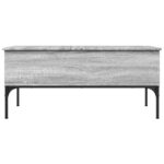 vidaXL Konferenčný stolík sivá sonoma 100x50x45cm kompozitné drevo+kov – Obrázok 5
