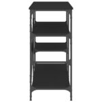 vidaXL Pekárenský regál, čierny 90x40x84 cm, kompozitné drevo+kov – Obrázok 5