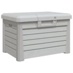 vidaXL Vonkajší box na vankúše sivý 73x50,5x46,5 cm polypropylén – Obrázok 2