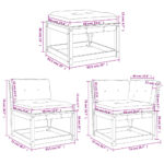 vidaXL 5-dielna záhradná súprava pohoviek s vankúšmi borovicový masív – Obrázok 10