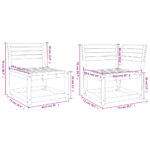 vidaXL 5-dielna záhradná súprava pohoviek masívny douglas – Obrázok 8