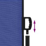 vidaXL Zaťahovacia bočná markíza, modrá 140x500 cm – Obrázok 6