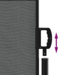 vidaXL Zaťahovacia bočná markíza, antracitová 140x600 cm – Obrázok 6