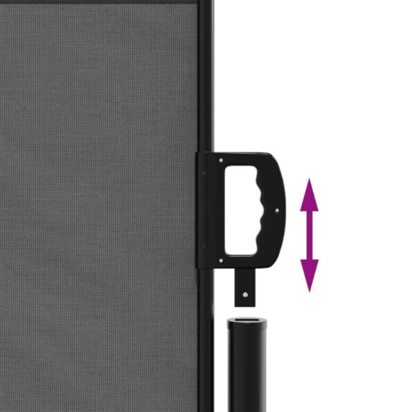 vidaXL Zaťahovacia bočná markíza, antracitová 140x600 cm – Obrázok 6
