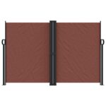 vidaXL Zaťahovacia bočná markíza hnedá 160x600 cm – Obrázok 3