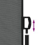 vidaXL Zaťahovacia bočná markíza, antracitová 180x600 cm – Obrázok 6