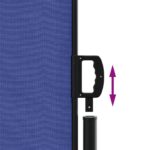 vidaXL Zaťahovacia bočná markíza, modrá 120x1000 cm – Obrázok 6