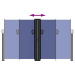 vidaXL Zaťahovacia bočná markíza, modrá 140x1000 cm – Obrázok 5