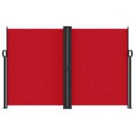vidaXL Zaťahovacia bočná markíza, červená 160x1000 cm – Obrázok 3