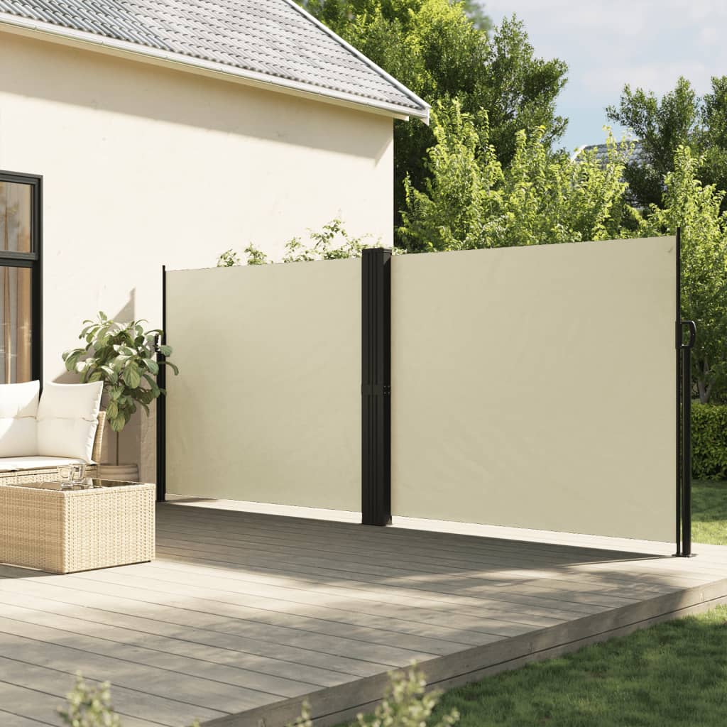 VXL8721012486287_m_en_hd_1.jpg vidaXL Zaťahovacia bočná markíza, krémová 180x1000 cm – Obrázok 1