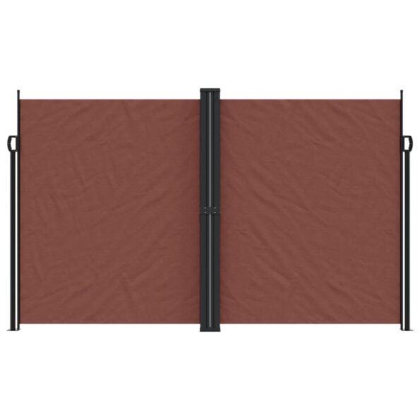 vidaXL Zaťahovacia bočná markíza, hnedá 200x1000 cm – Obrázok 3
