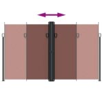 vidaXL Zaťahovacia bočná markíza, hnedá 200x1000 cm – Obrázok 5