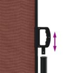 vidaXL Zaťahovacia bočná markíza, hnedá 200x1000 cm – Obrázok 6