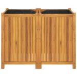 vidaXL Záhradný kvetináč s vložkou 100x50x75 cm, akáciový masív – Obrázok 4