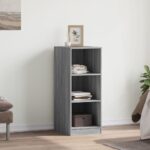 vidaXL Šatník sivý sonoma 48x41x102 cm kompozitné drevo – Obrázok 3
