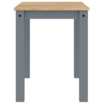 vidaXL Jedálenský stôl Panama sivý 117x60x75 cm borovicový masív – Obrázok 5
